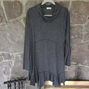 Vine Street Apparel Gray Long Sleeve Dress